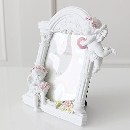 Amazon.co.jp: 写真立て フォトフレーム ホワイト エンゼル